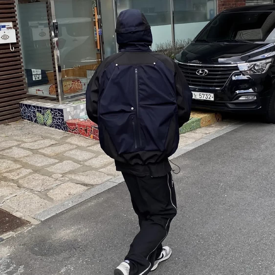 언더마이카 KAME 미드나잇 멀티집 터틀 쉘파카 1사이즈 상품이미지4