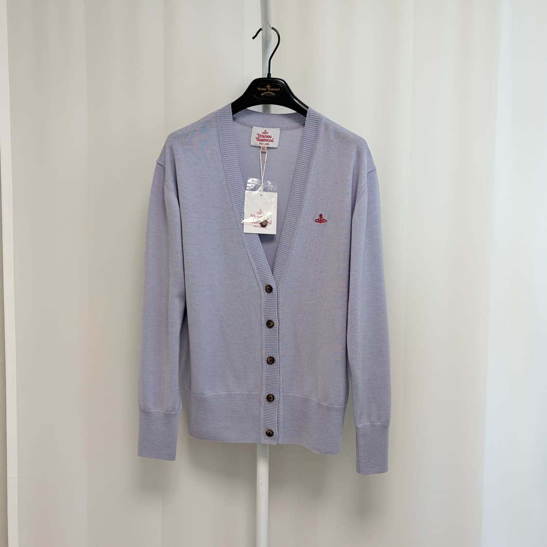 새상품 비비안웨스트우드 레드라벨 울 브이넥 가디건 상품이미지2