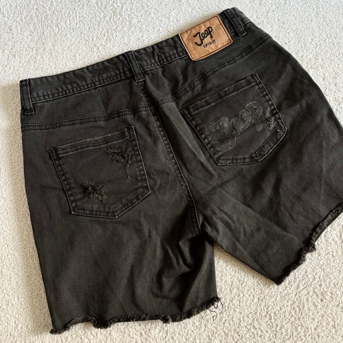 JEEP 지프 핀터깔 y2k 데님 숏팬츠 상품이미지6