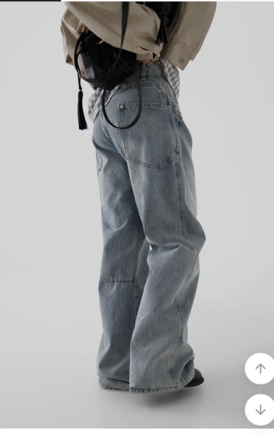 어텀 로우커브드 데님 팬츠 상품이미지2