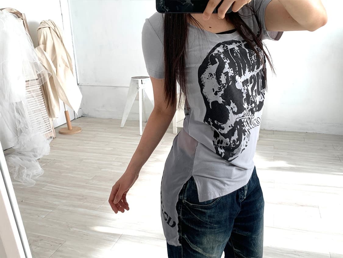 Ghost of Harlem see-through back detail 상품이미지3