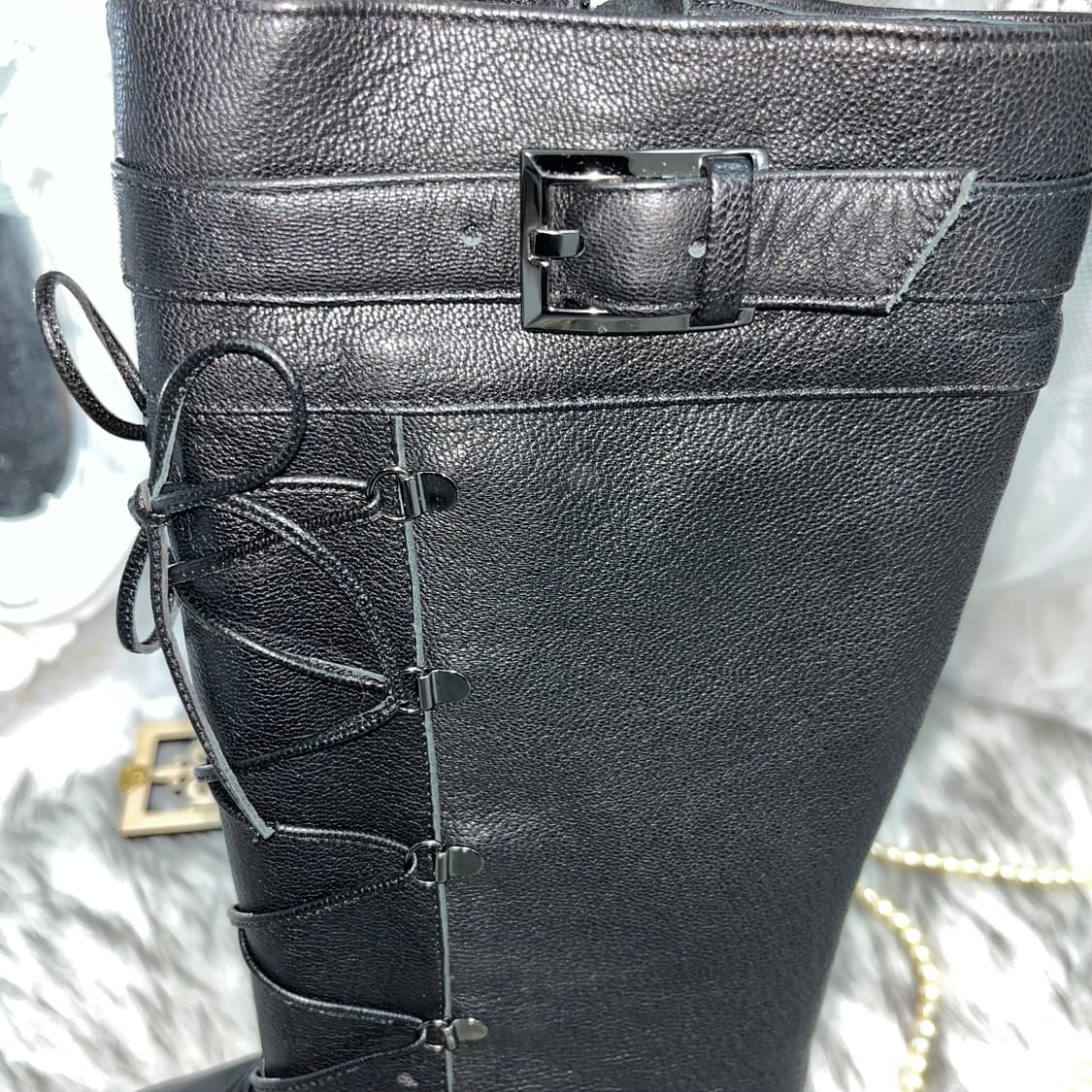 빈티지 레이스업 부츠힐 상품이미지7