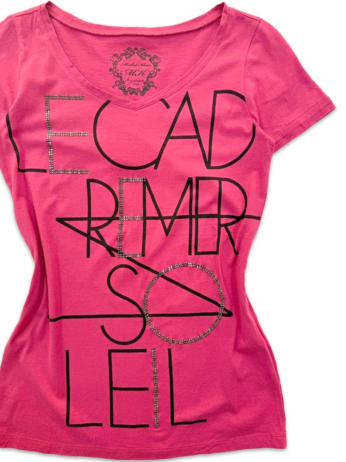 빈티지 MICHEL KLEIN 핑크 로고 반팔티 상품이미지2