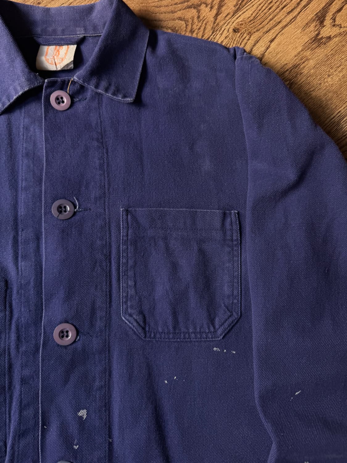 [M]90's EIKO 빈티지 페인팅 프렌치 워크자켓 상품이미지3