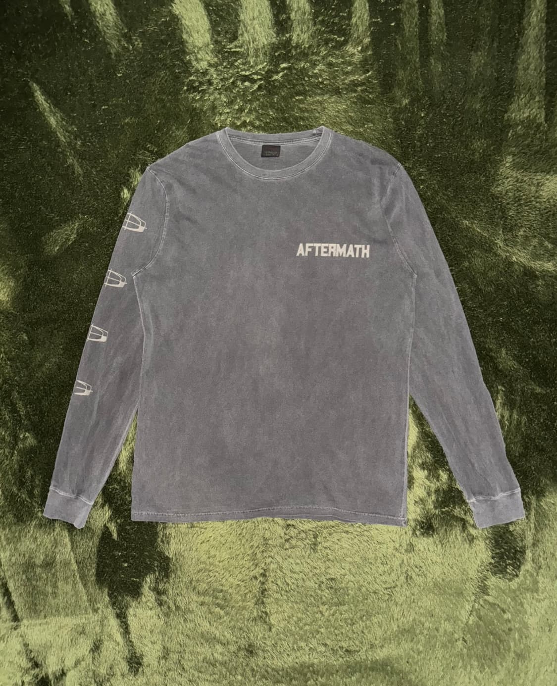 [XL] AFTERMATH 애프터매스 가먼트 다잉 롱슬리브 챠콜 상품이미지1