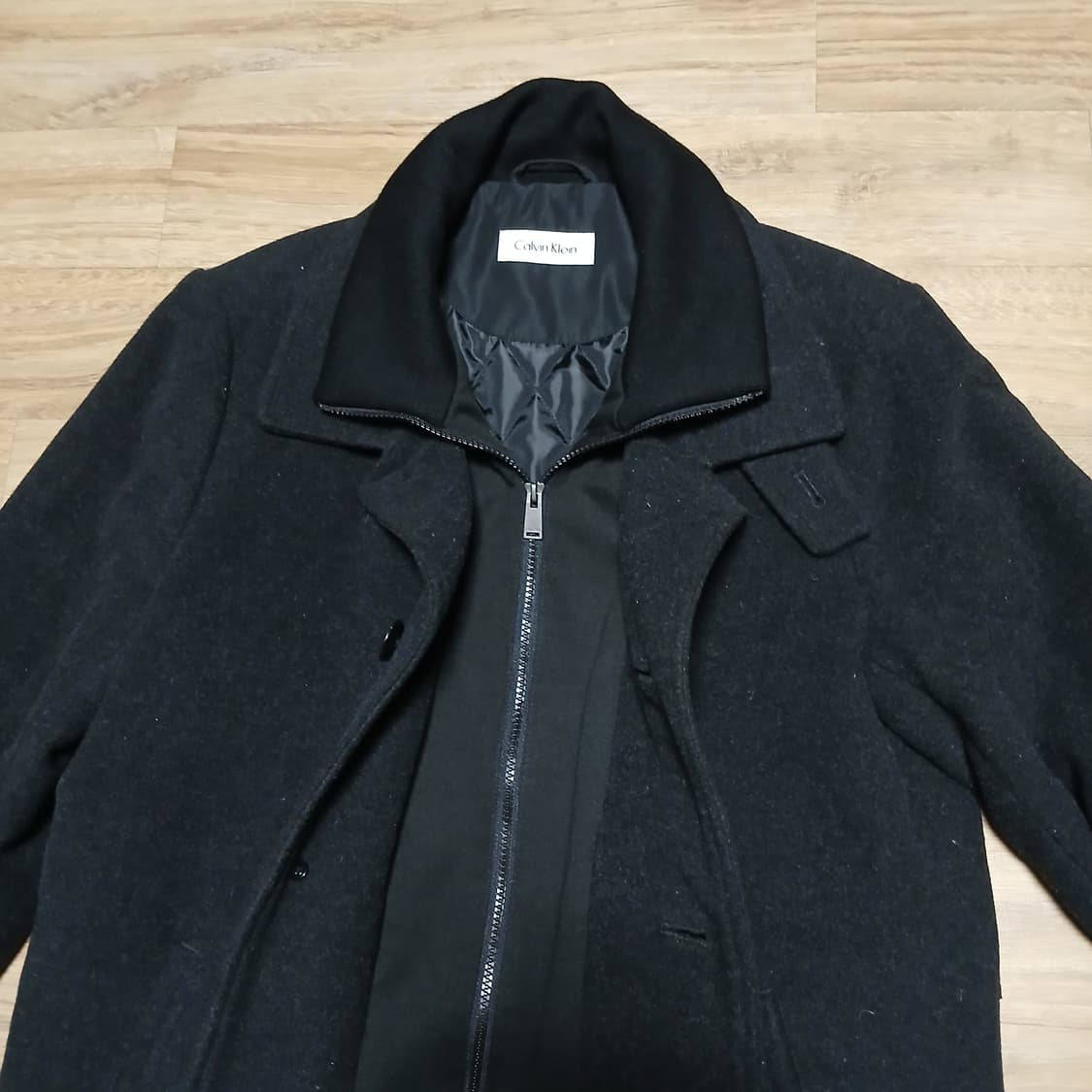 ck 캘빈클라인 모직 코트 집업 하프코트 자켓 상품이미지7