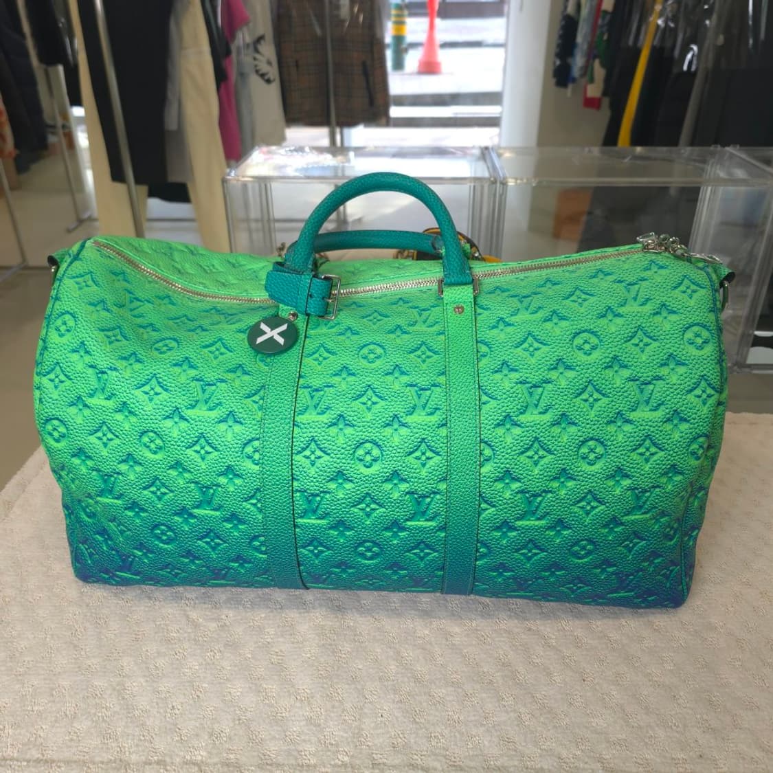 [정품]루이비통 키폴 50B 토뤼옹 일루전 블루/그린(미니 키폴 포함) 상품이미지6
