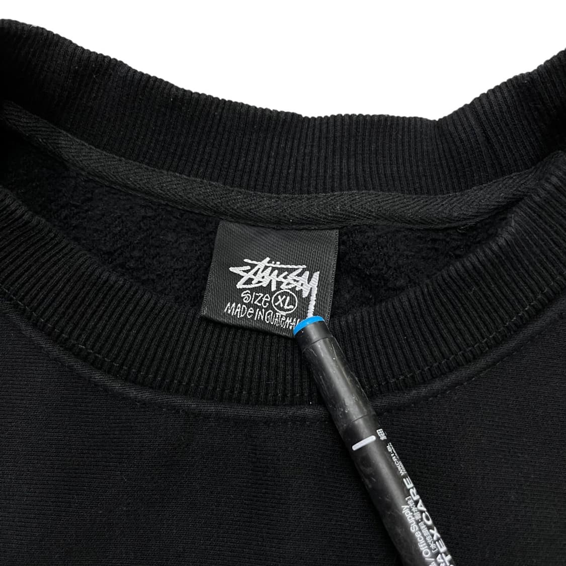 스투시 백 로고 블랙 맨투맨 XL 상품이미지6