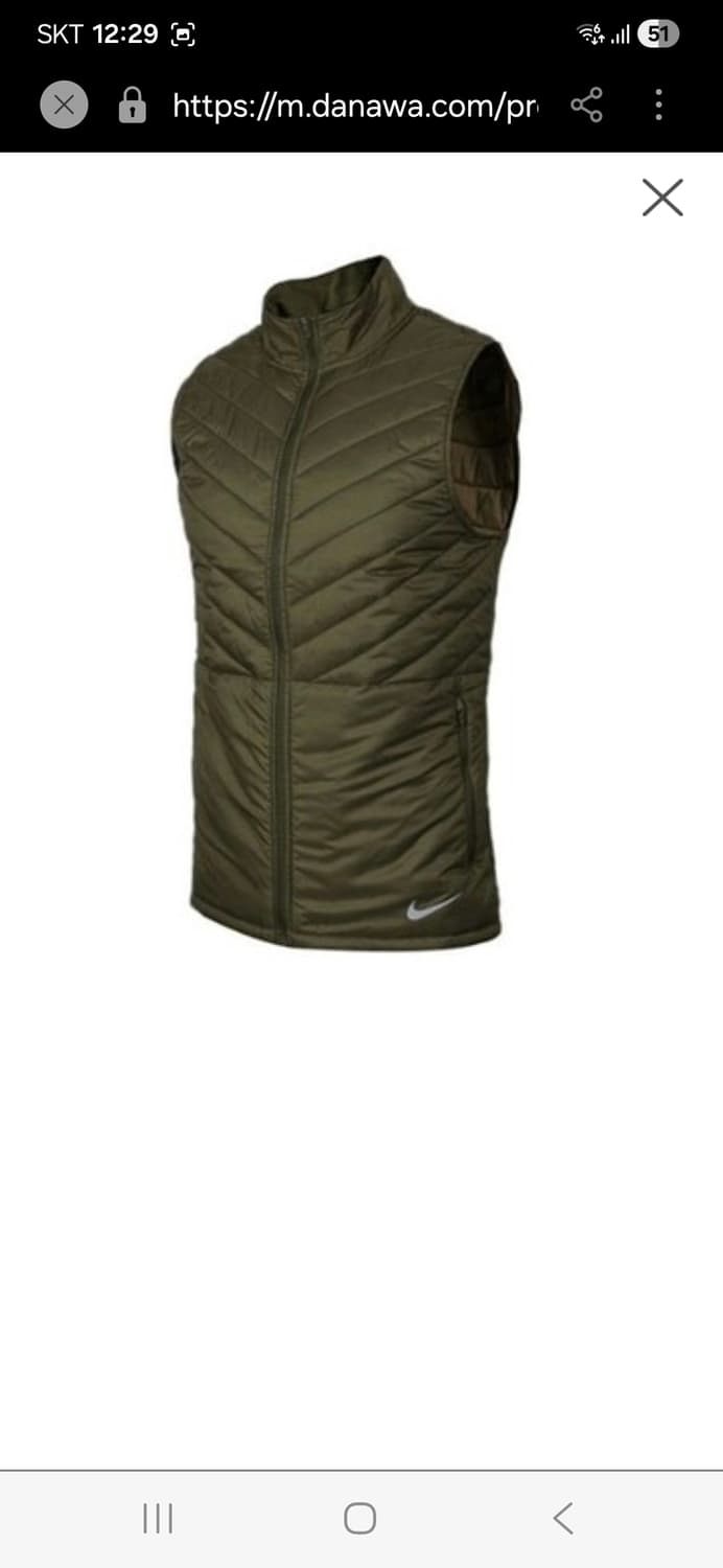 나이키 에어로레이어 패딩 조끼 러닝 다운 베스트 재킷 XXL 상품이미지1