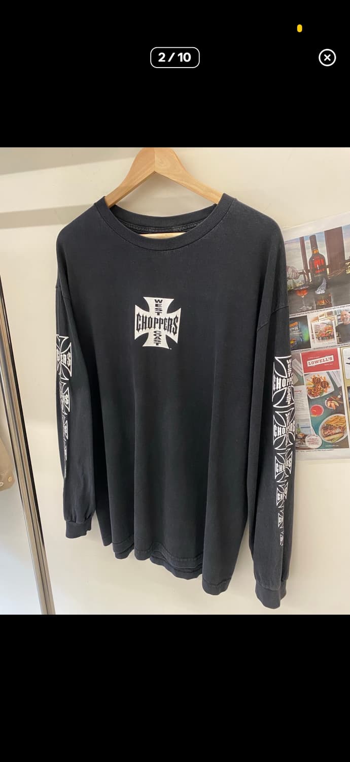 90s USA OG 웨스트코스트챠퍼스 롱슬리브 상품이미지2