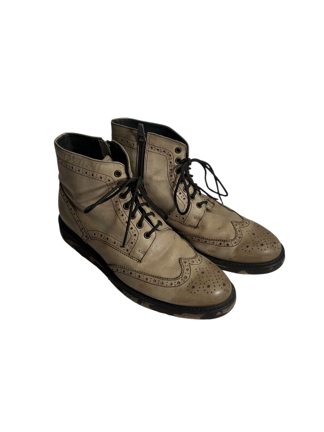 Vintage 미소페 웨스턴 윙팁 레더 부츠 상품이미지1