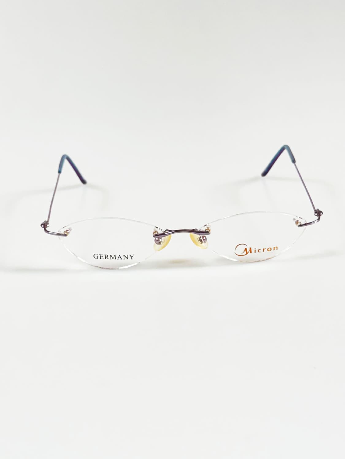 독일제 MICRON 무테 울트라 라이트 오벌 프레임 빈티지 안경 상품이미지1