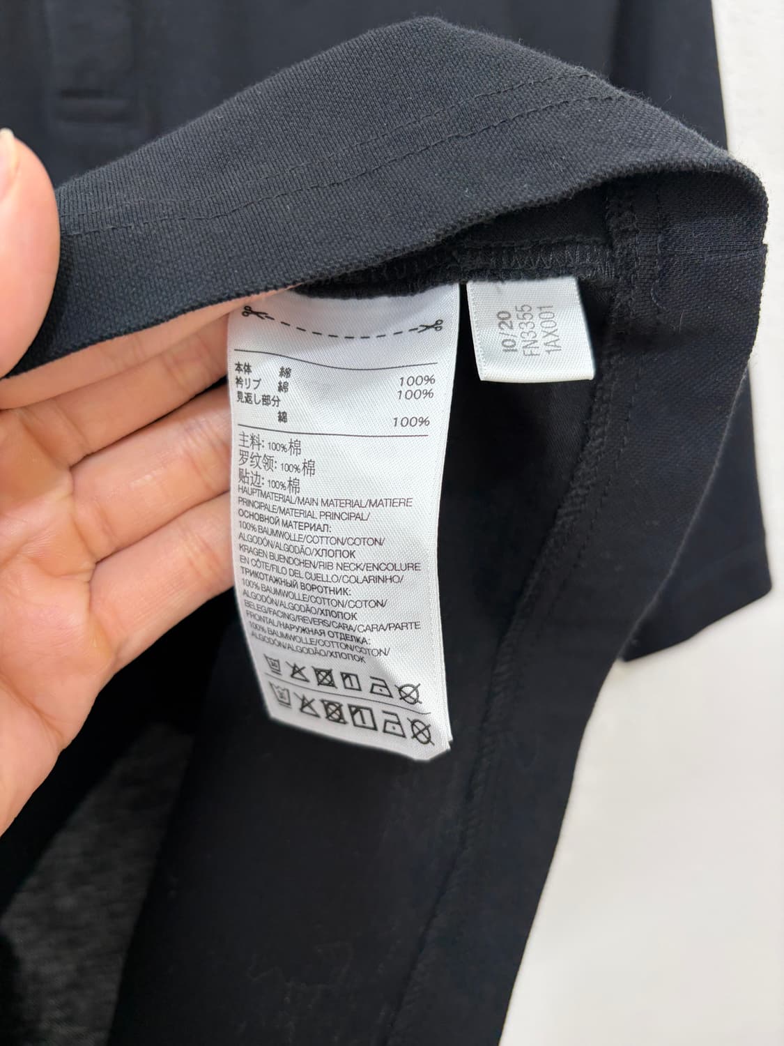 Y-3 블랙 PK 반팔 카라티 상품이미지4