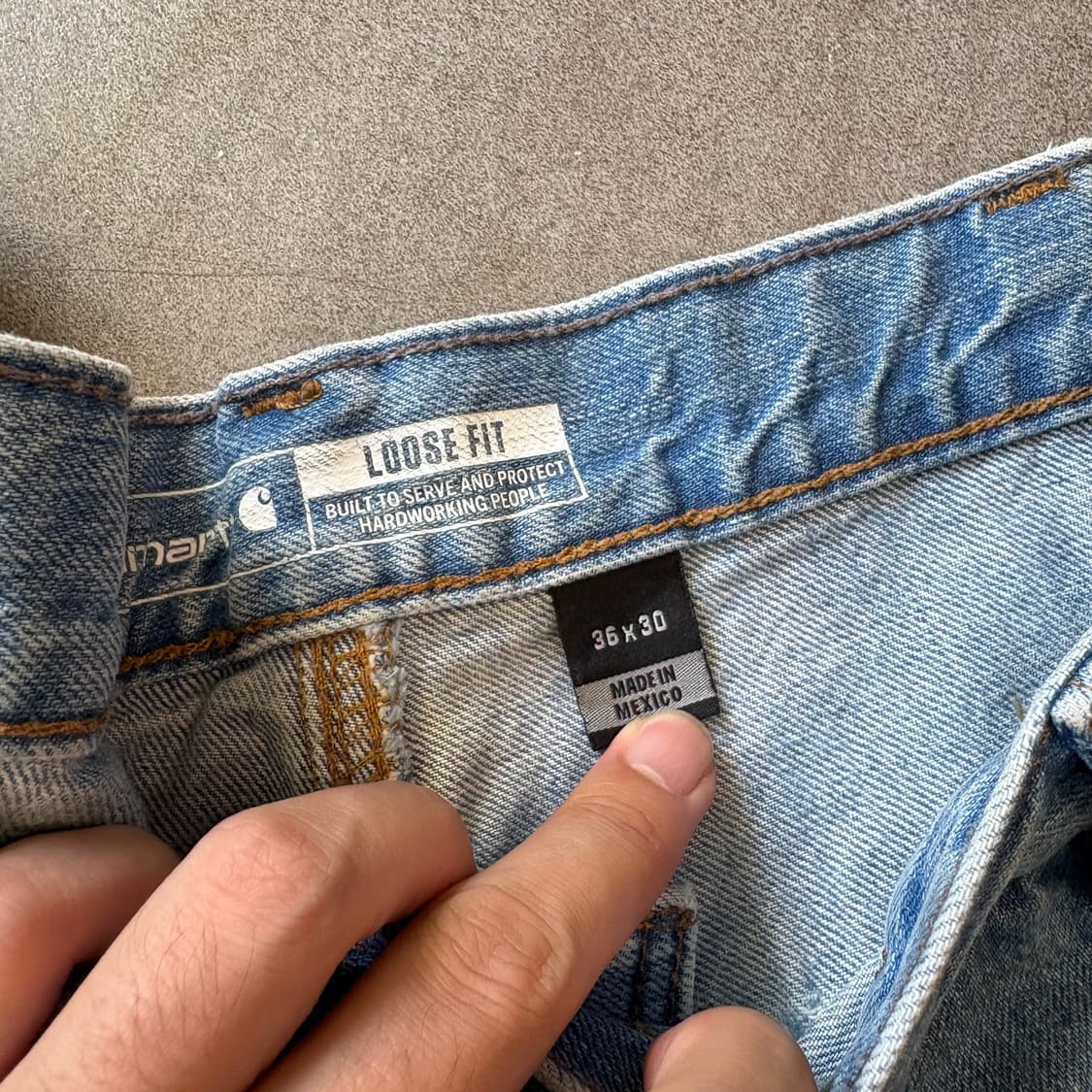 칼하트 오리지널 데님 카펜터 팬츠 바지  상품이미지10