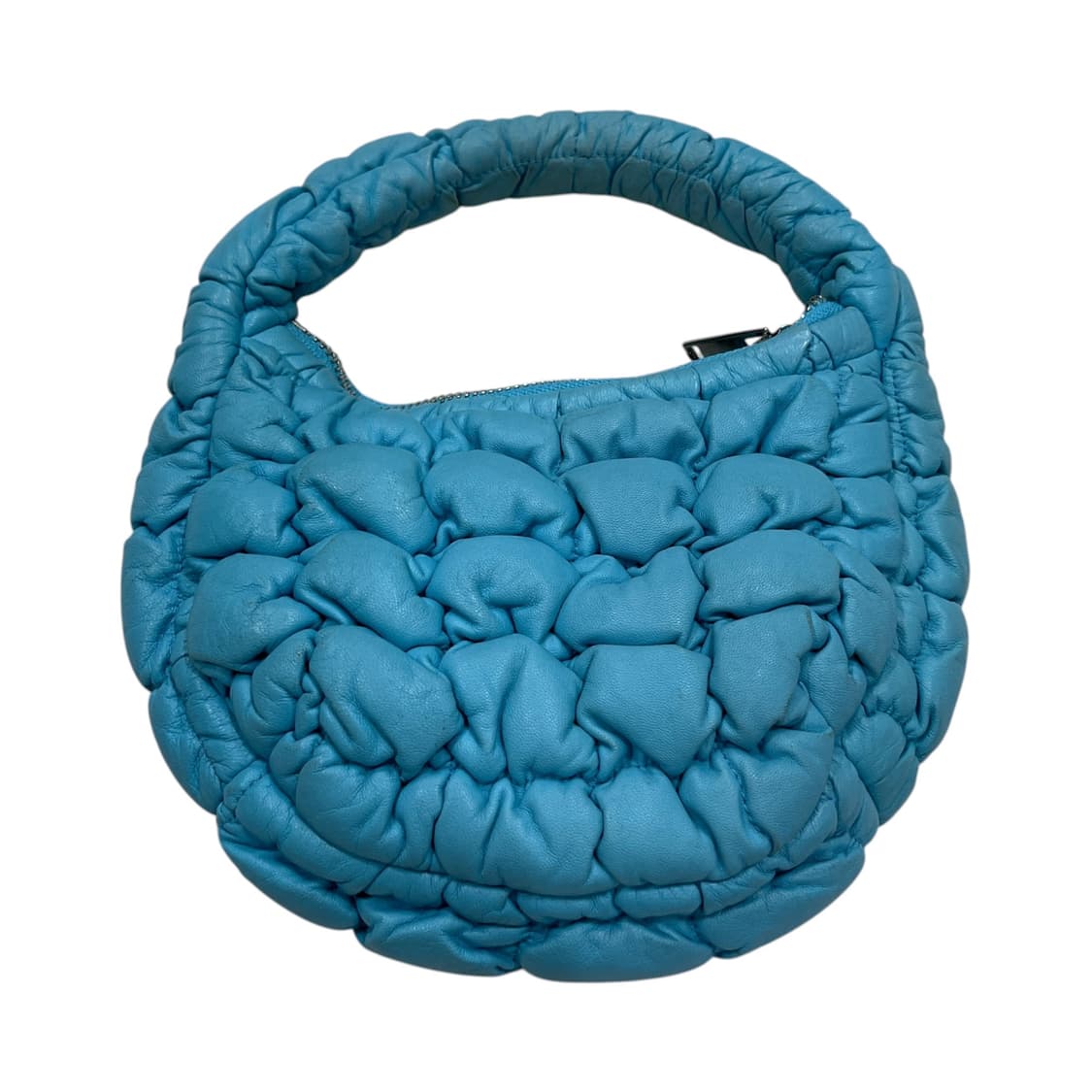 COS 코스 퀄티드 미니백 레더 터콰이즈 블루 가방 상품이미지1