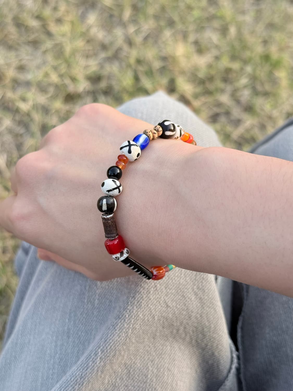 핸드메이드 빈티지무드 믹스 비즈팔찌 상품이미지3