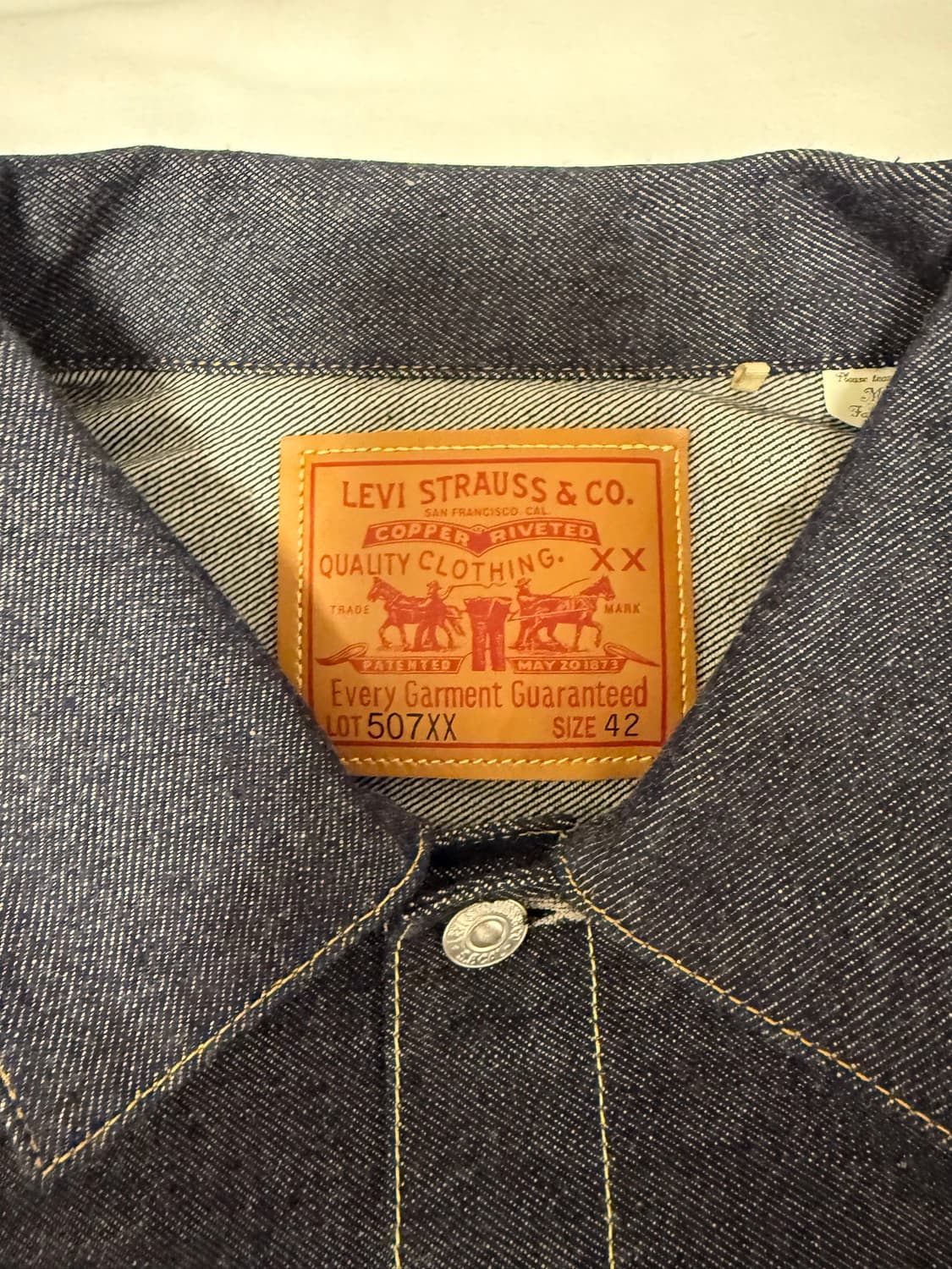  리바이스 LVC / 1953 타입 II 자켓 ORGANIC RIGID  상품이미지4