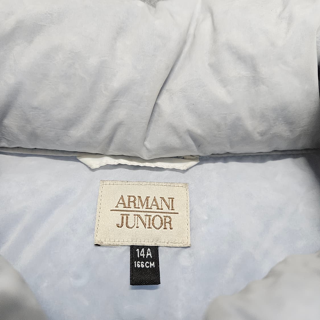 알마니 스카이블루 하늘색 덕다운 경량패딩 85-90 상품이미지4