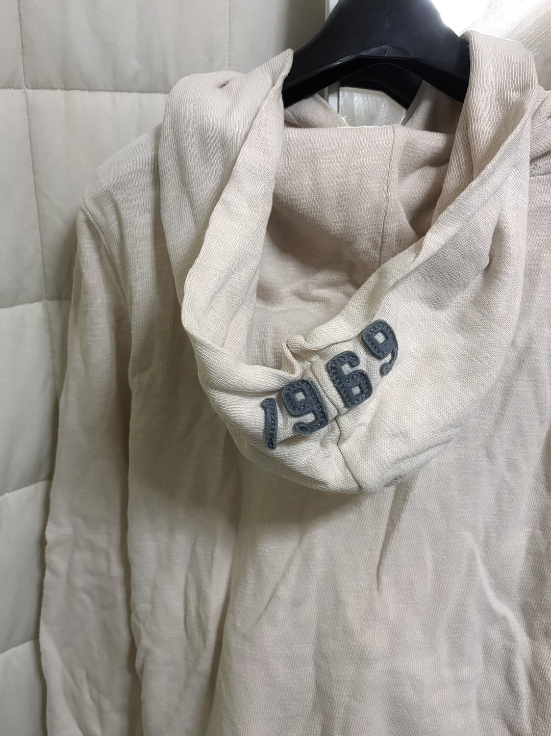 갭 로고 아이보리 후드티 (후드 포인트 로고) 상품이미지2