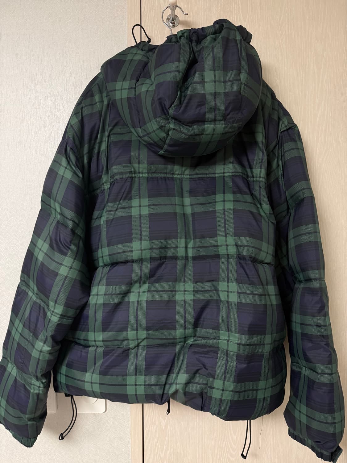 오베이 체크 패딩 xxl 2xl 상품이미지4