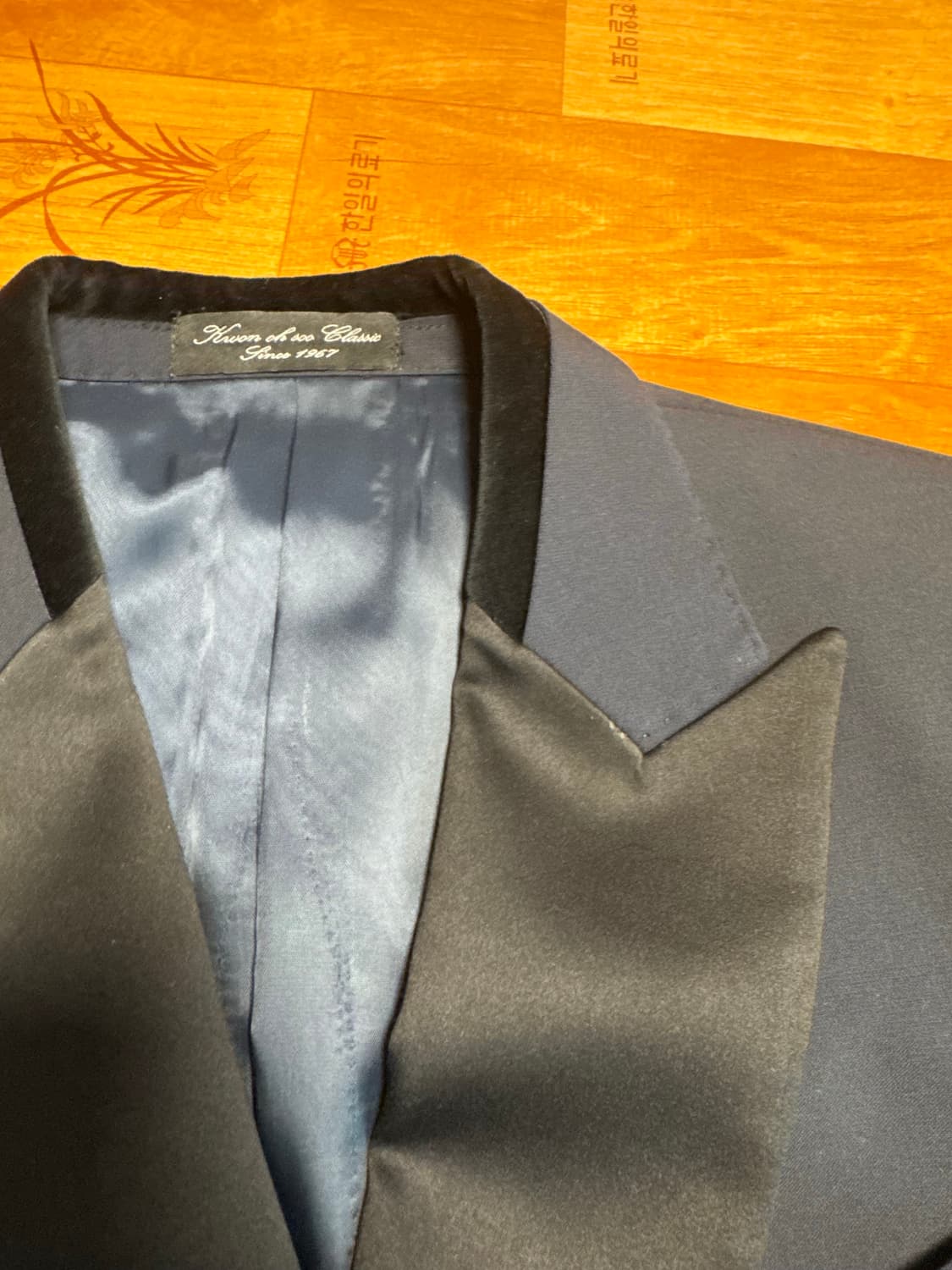 국내양복점제작 네이비 더블브레스티드 턱시도 상품이미지5