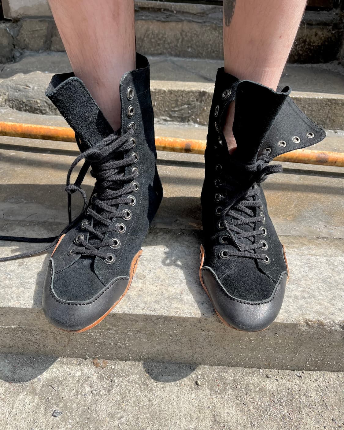 요지 야마모토 하이탑 복싱화   상품이미지1