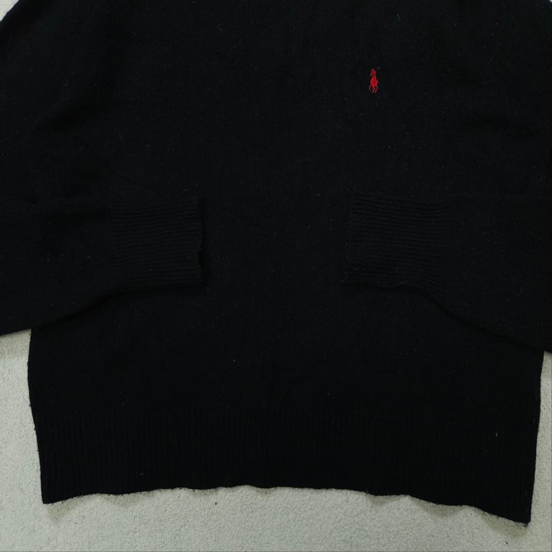 90s 폴로 랄프 로렌 울 니트 100 블랙 상품이미지4