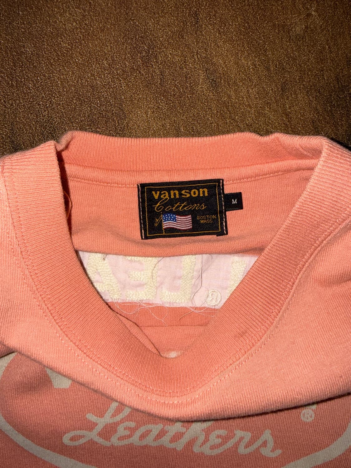 Vanson Leathers Pink Embroidery T-shirt 상품이미지4