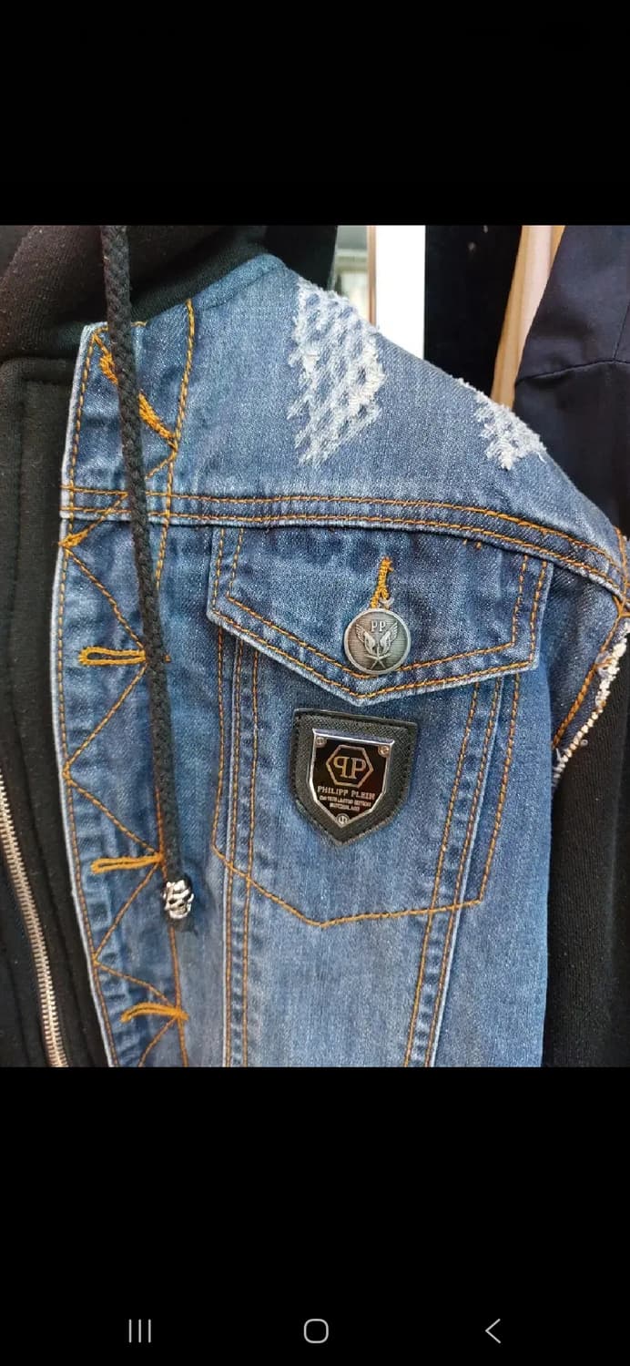 95 필립플레인 데님 집업 후드티   상품이미지3