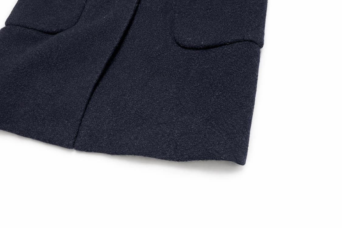 빈티지 UNIQLO 유니클로 울 블렌드 싱글 코트 네이비 S 상품이미지4