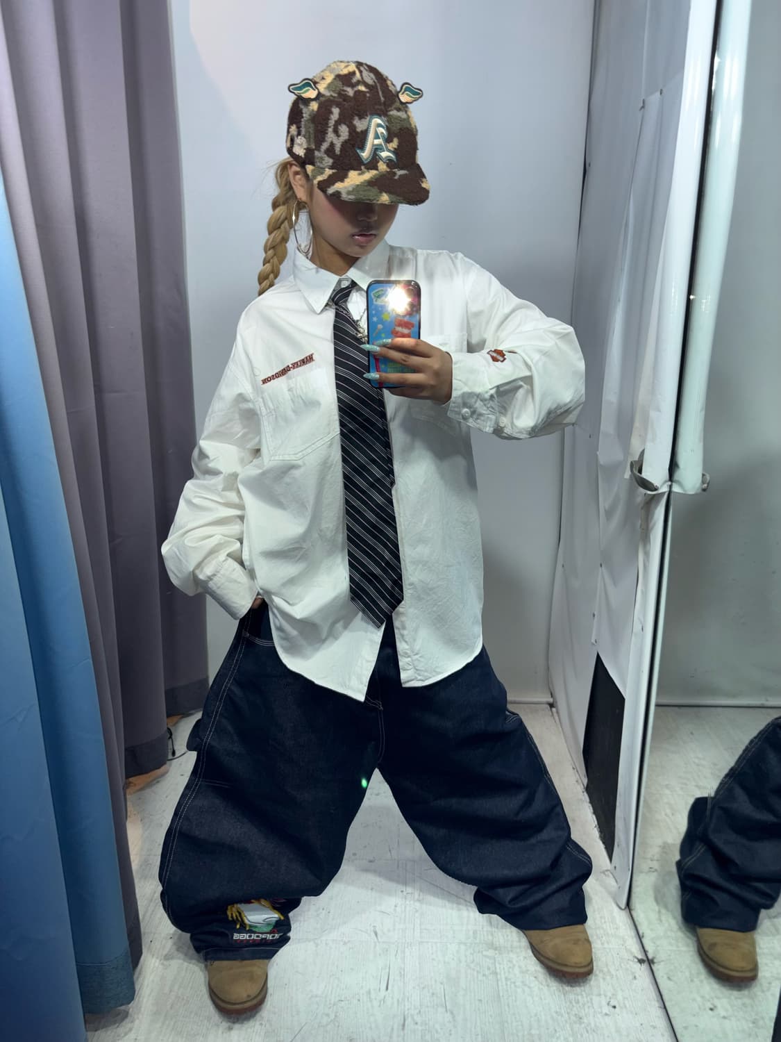 할리 데이비슨 화이트 셔츠 상품이미지2