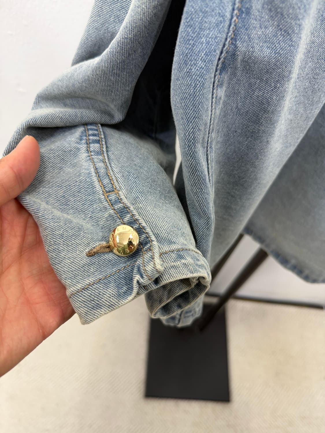 정품) SYSTEM 시스템 한섬 데님 22ss 오버사이즈 자켓 88 상품이미지6