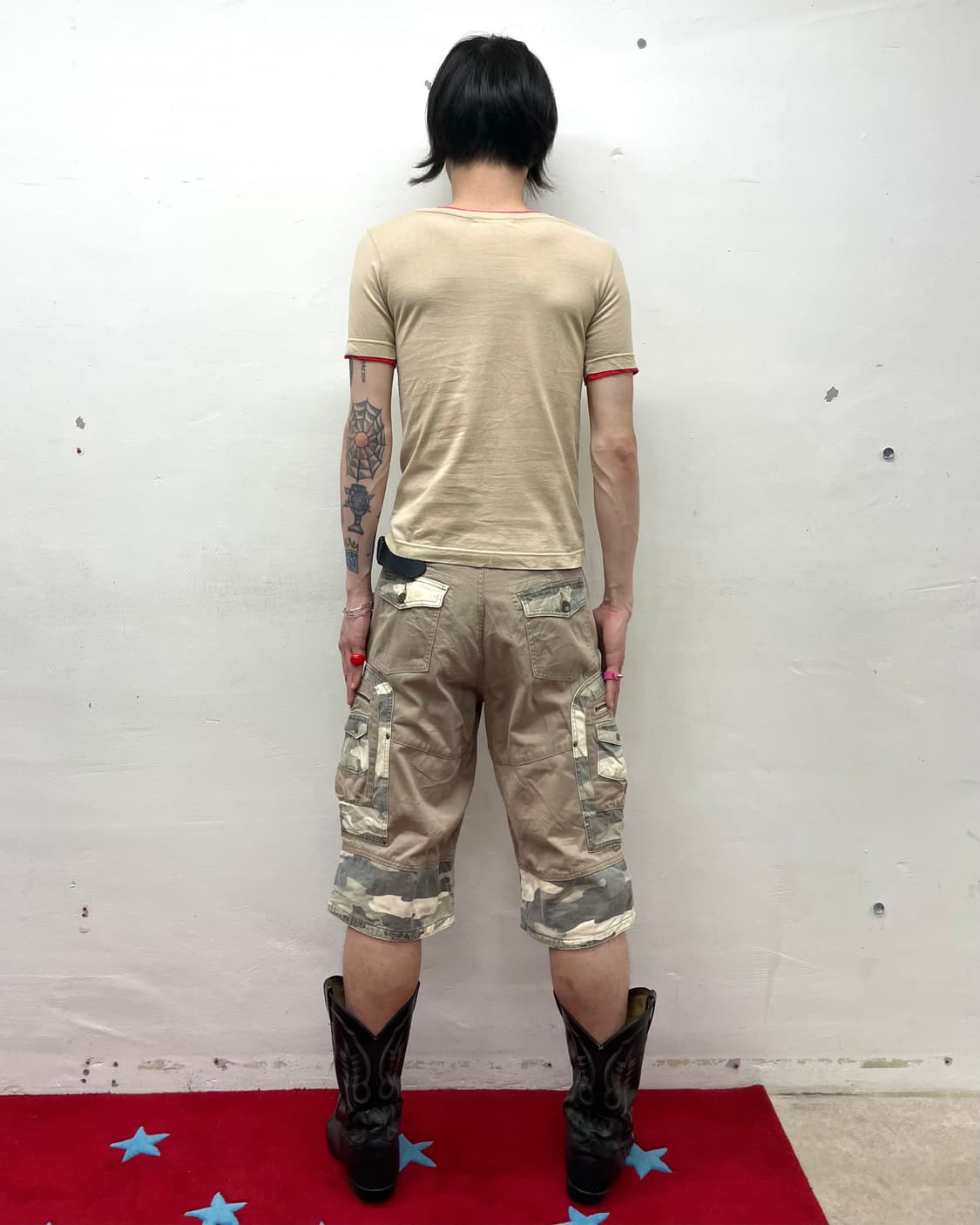 red cross lettering T-shirt  상품이미지4