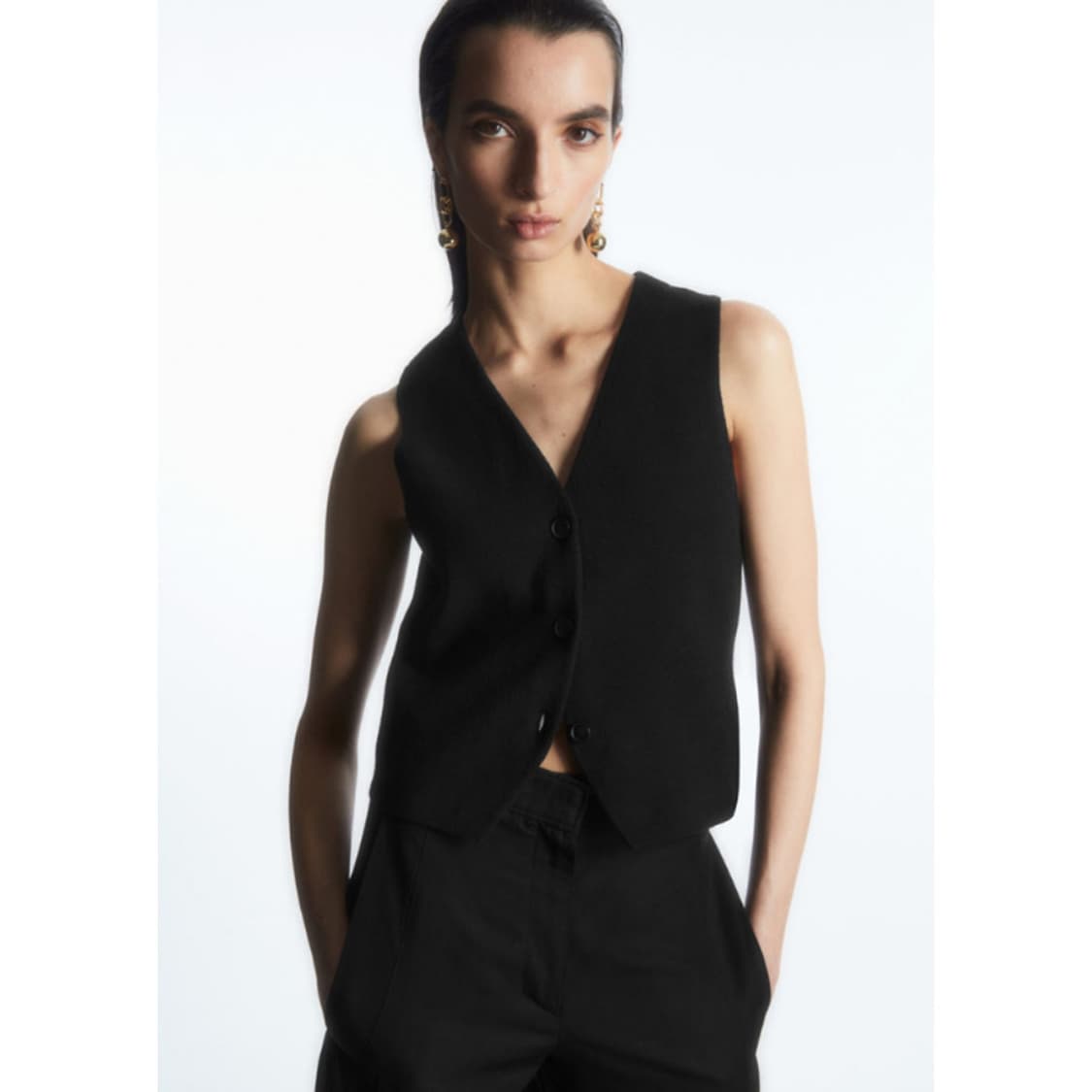 코스 COS 23 니트 웨이스트 코트 베스트 상품이미지2