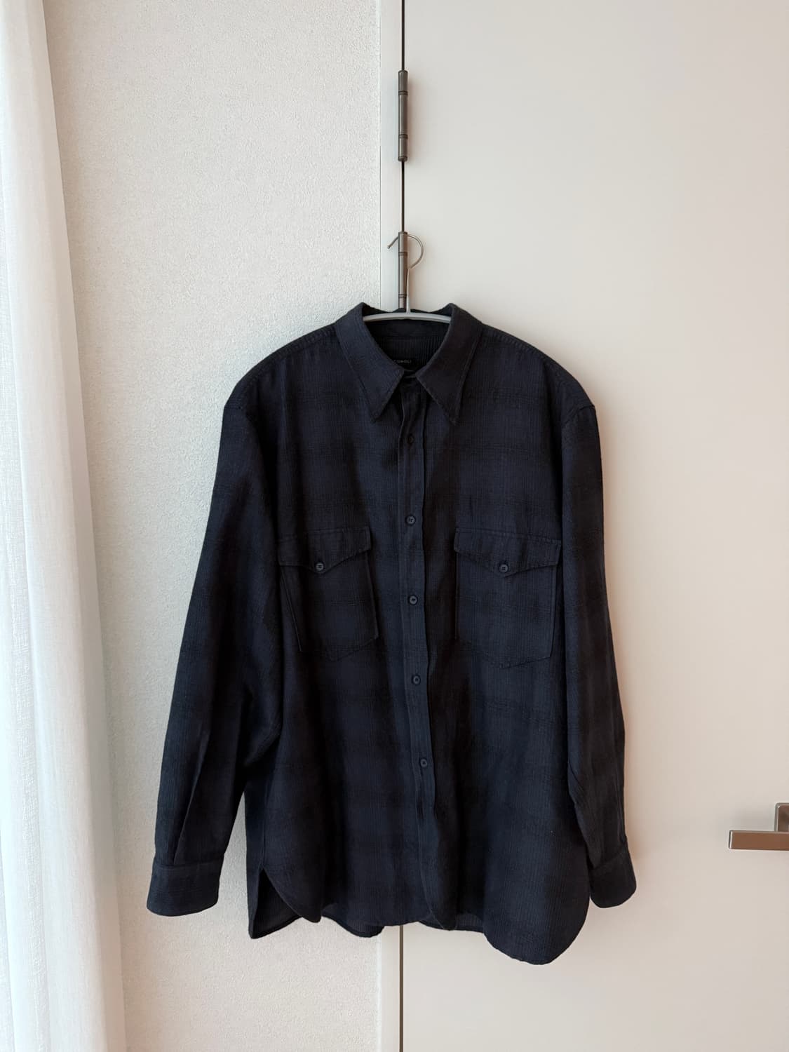 COMOLI 코모리 울 실크 워크 셔츠 3 상품이미지4