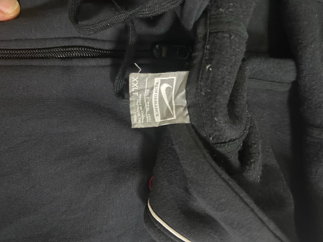 NIKE 올드스쿨 레드 스우시 파이핑 후드 집업 상품이미지4