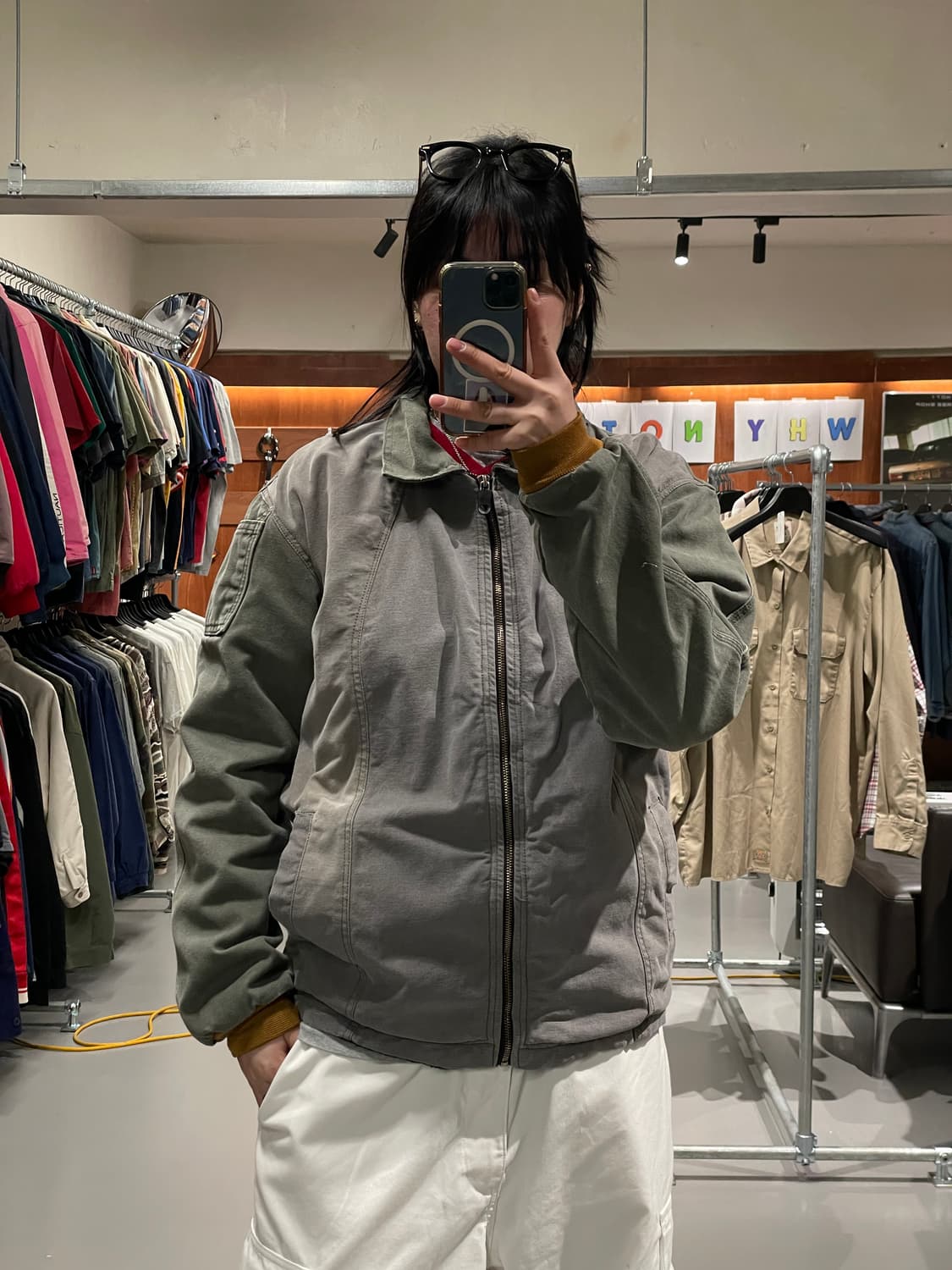 빈티지 리메이크 워크 자켓   상품이미지1