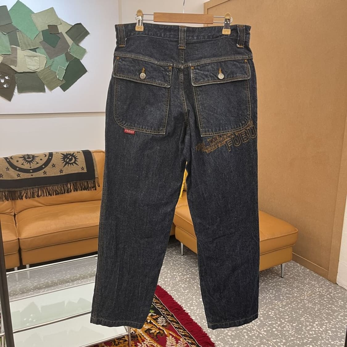 푸부 FUBU 올드스쿨 와이드 데님 청바지 72 C05873 상품이미지2