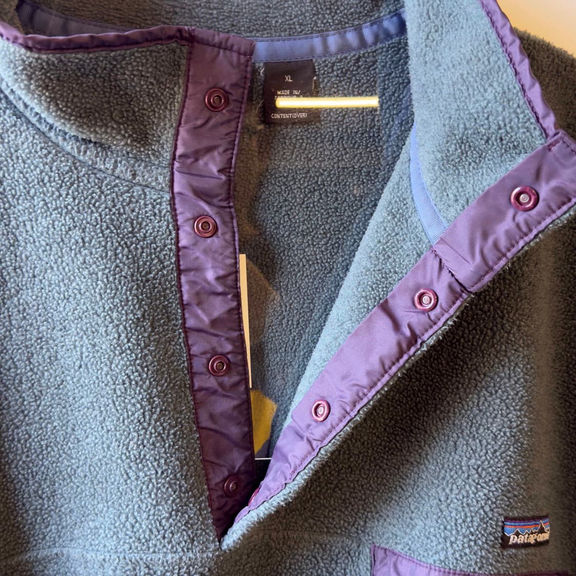 90s 파타고니아 신칠라 스냅티 후리스 USA 상품이미지4