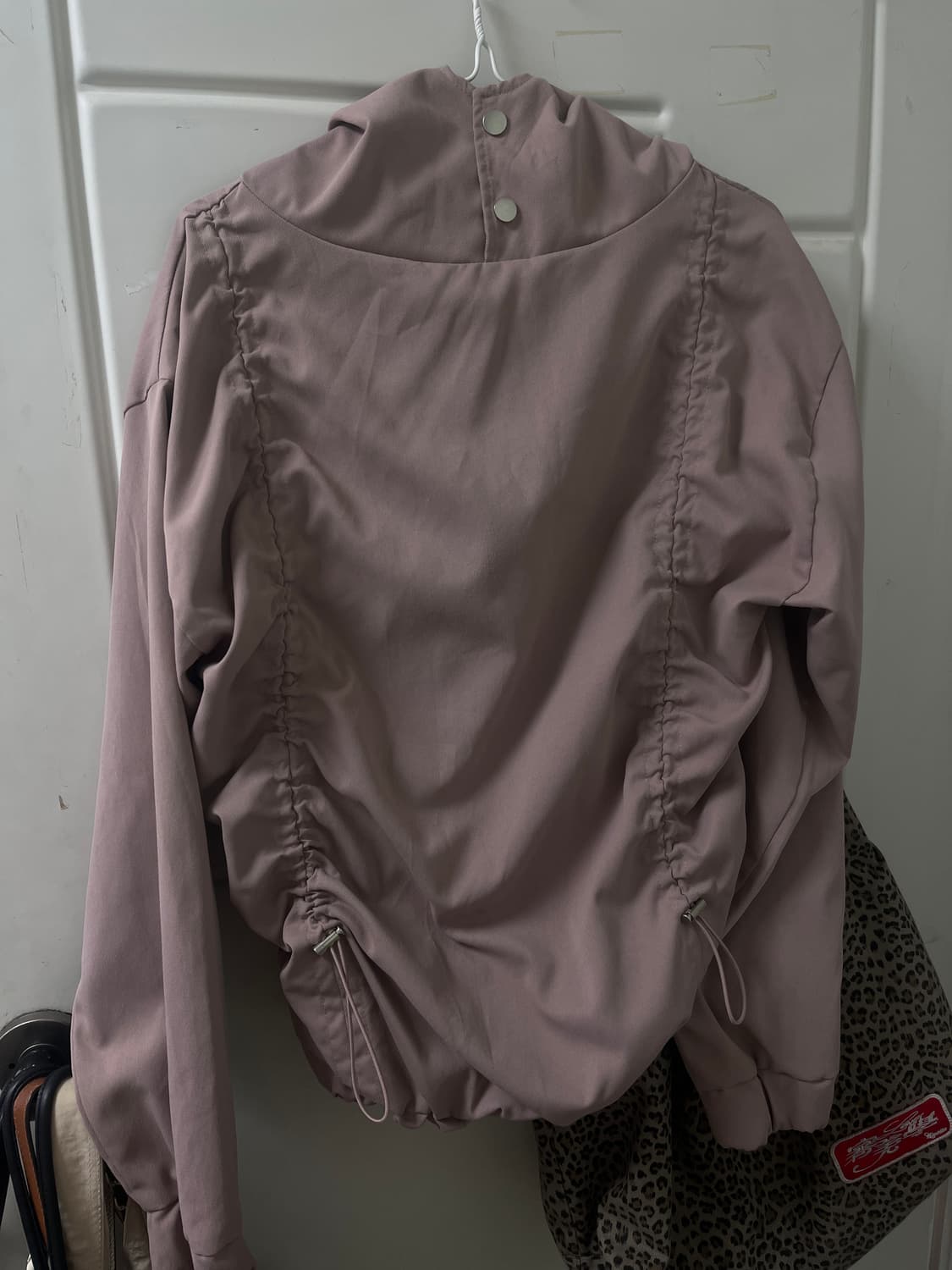 핑크 셔링 후드 상품이미지1