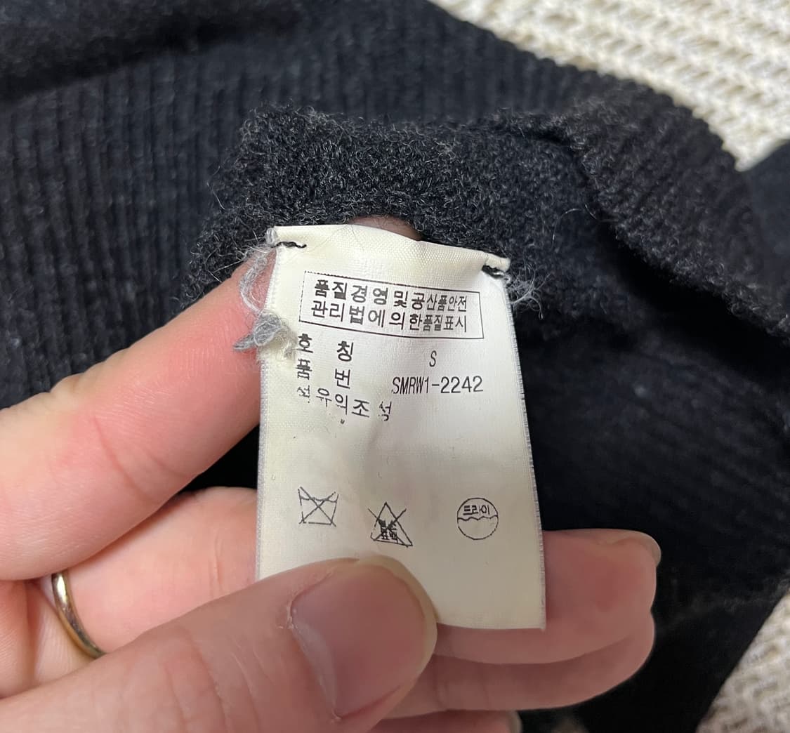 폴로 랄프로렌 램스울 브이넥 니트 블랙 S 상품이미지7