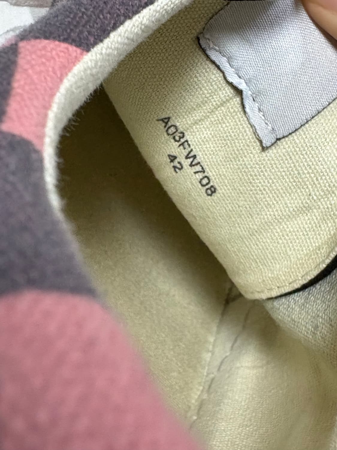 MMY 메종 미하라 야스히로 핑크 체커보드 42 상품이미지3