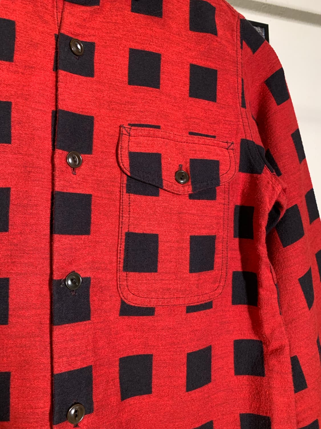 브루나보인 스퀘어 체크 플란넬 셔츠 상품이미지2