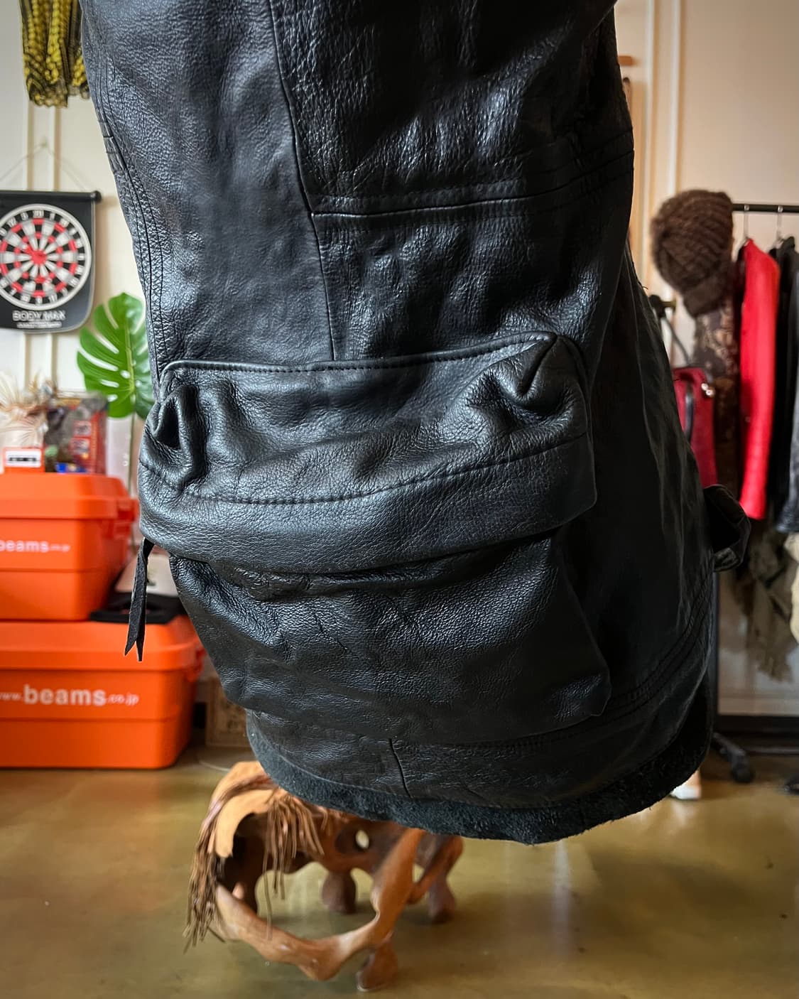 Vintage Real Leather Military Backpack 상품이미지4