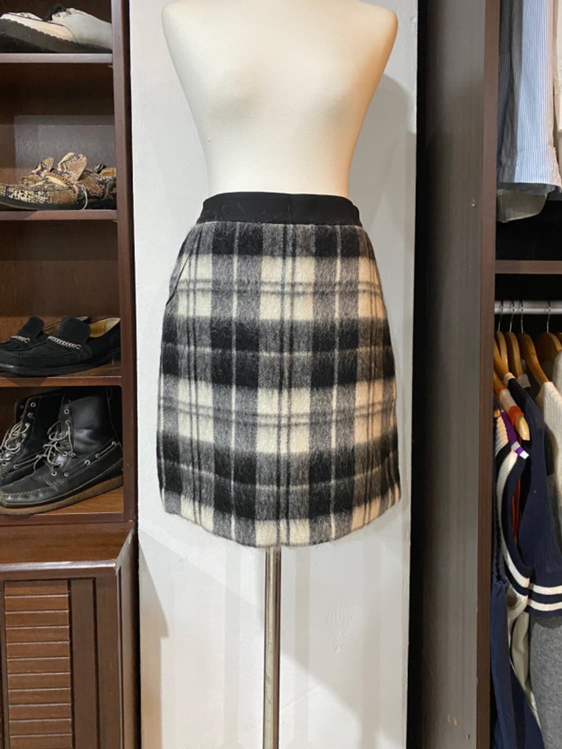  UNITED ARROWS mohair check skirt 상품이미지10