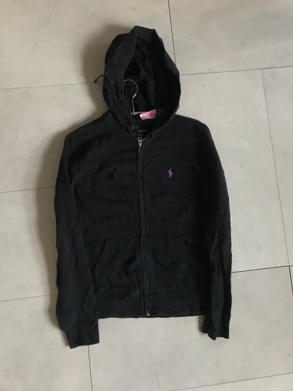 폴로 블랙 후드집업 상품이미지9