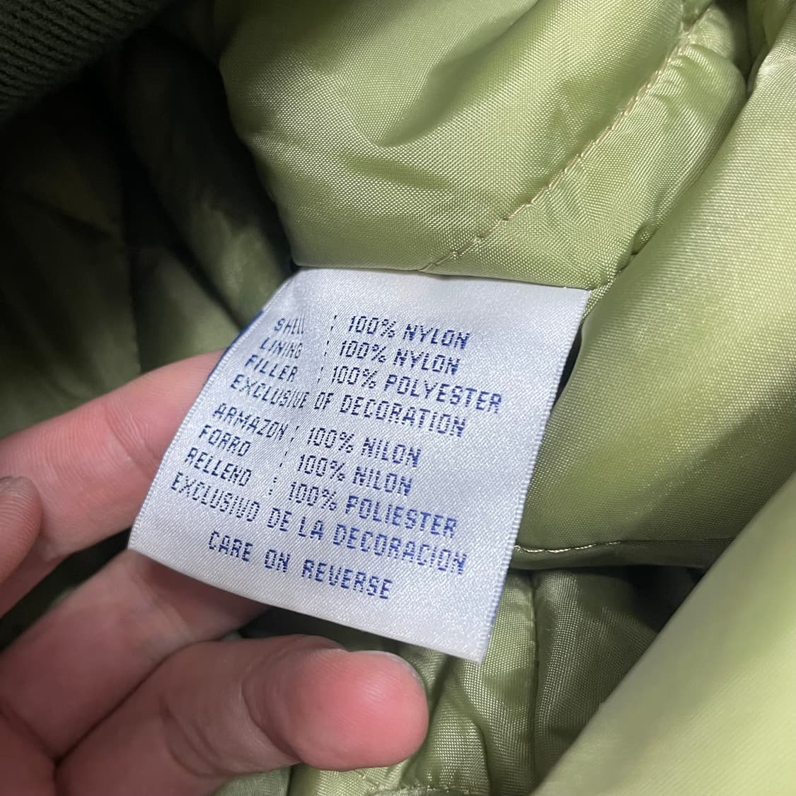 NFL 라스베이거스 레이더스 카모 봄버 자켓 상품이미지4