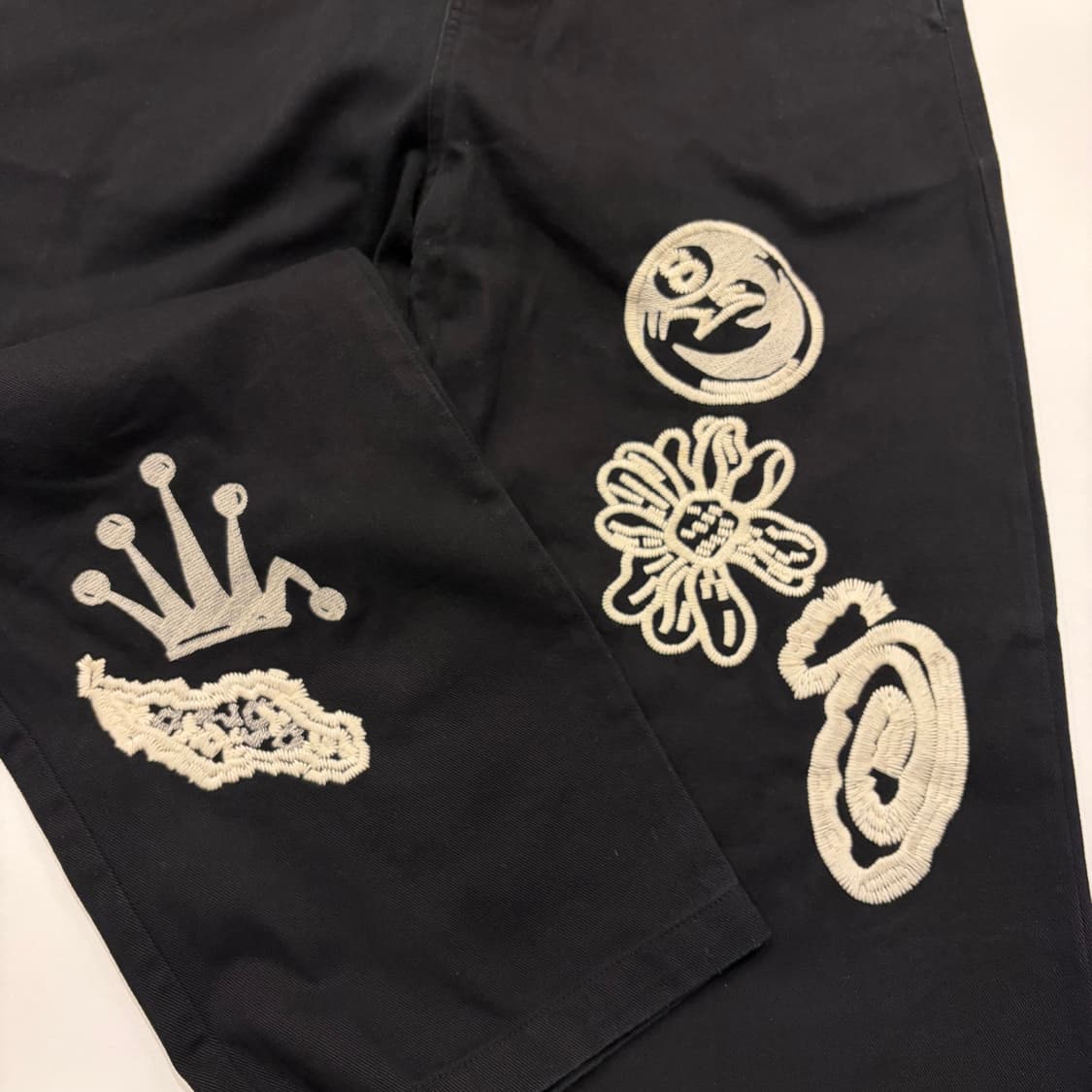 [M] 스투시 노마 아이콘 비치 워시드 블랙 팬츠 C104 상품이미지4