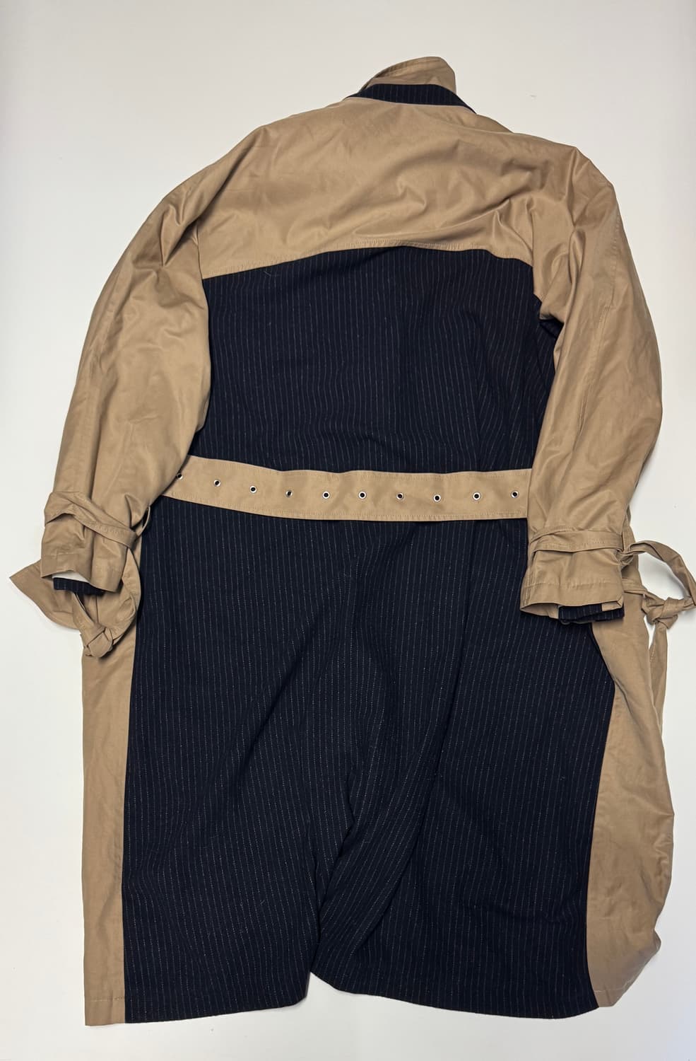 여성 자라 ZARA 빅 사이즈 스트라이프 트렌치 코트 XL 상품이미지2