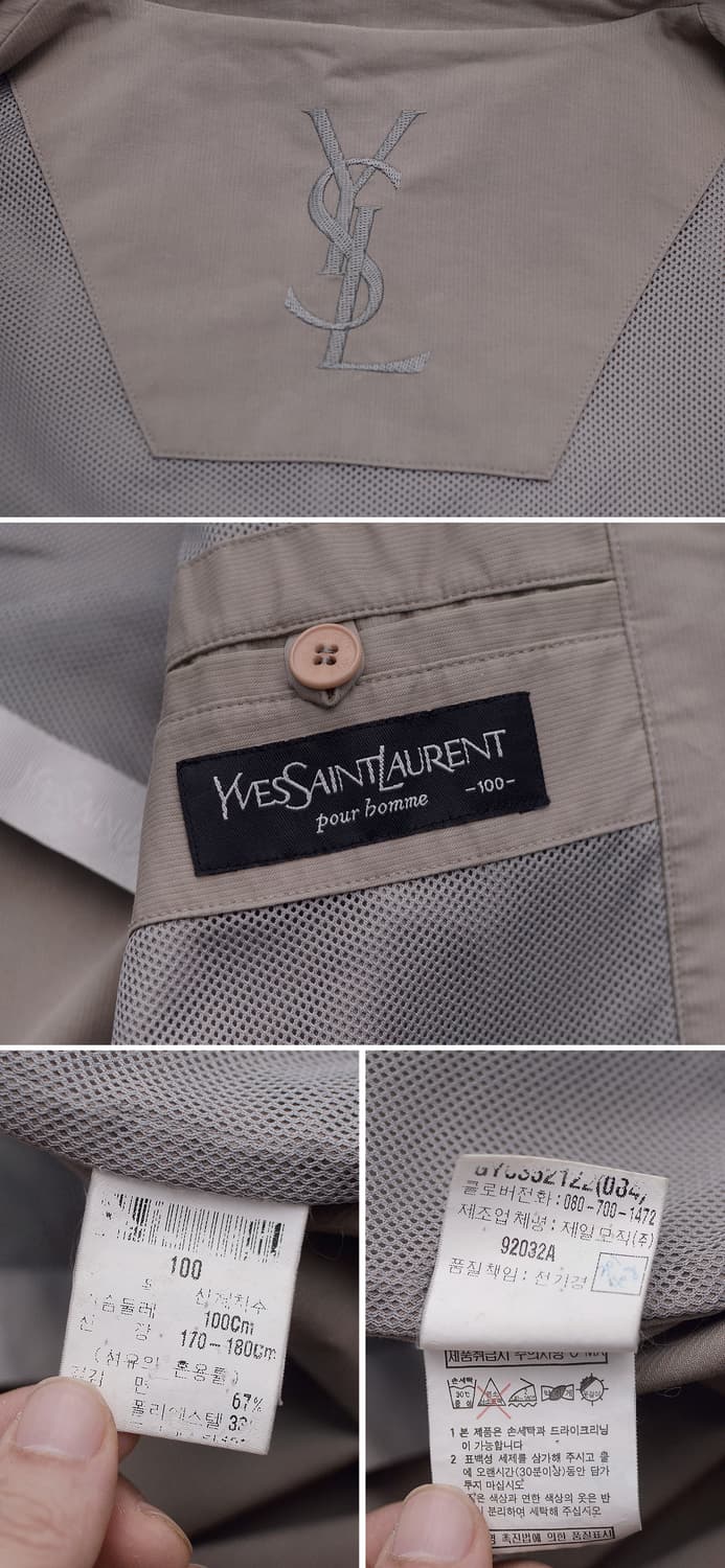 생로랑 (YSL) 클래식 캐쥬얼 집업 블루종 오버 자켓 (105+) 상품이미지10